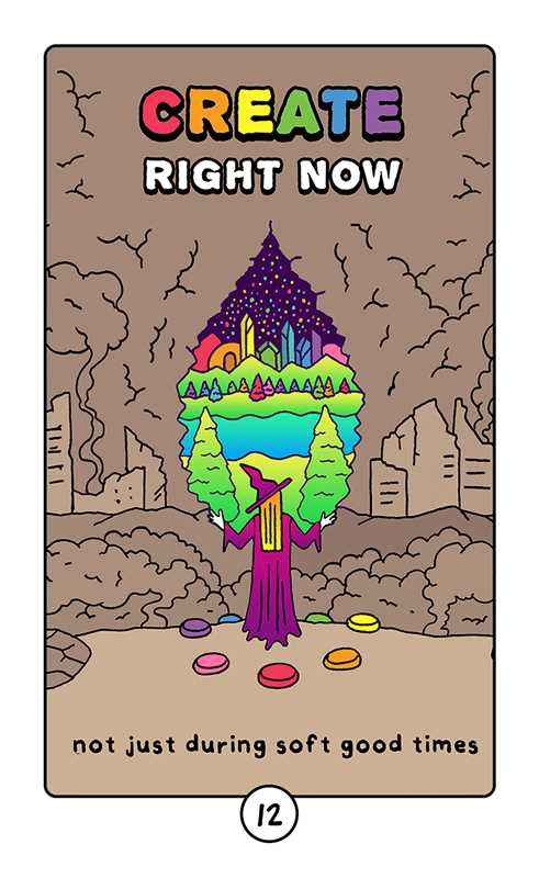 Rainbow Brainskull Oracle Deck by Ramin Nazer