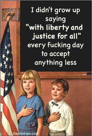 With Liberty and Justice Magnet