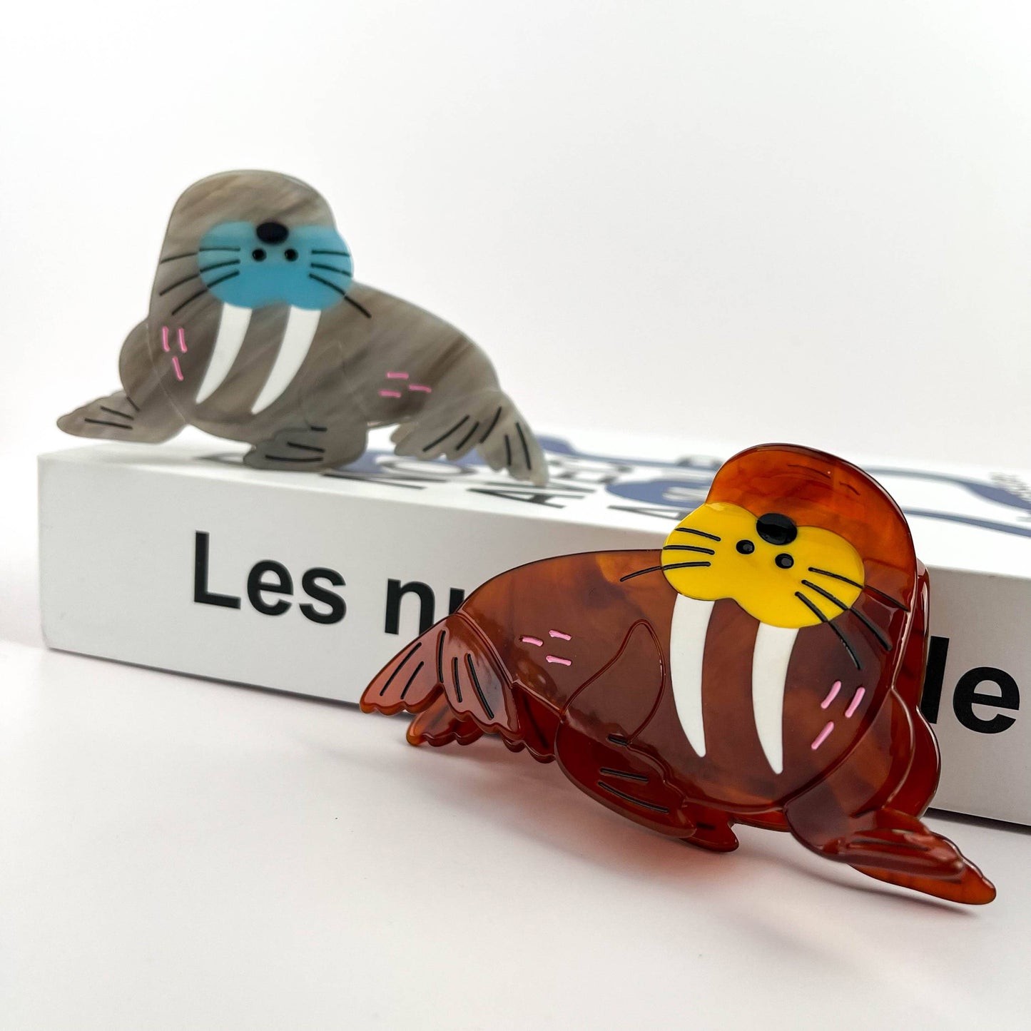 Charming Walrus Hair Claw Clip