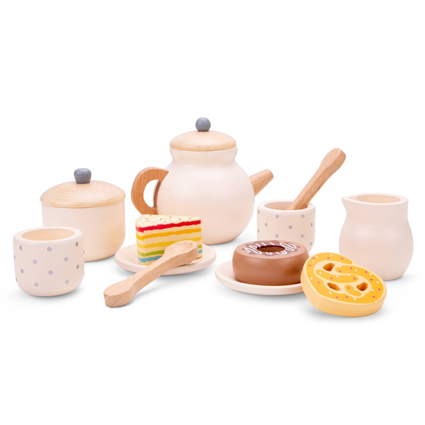 Wooden tea set