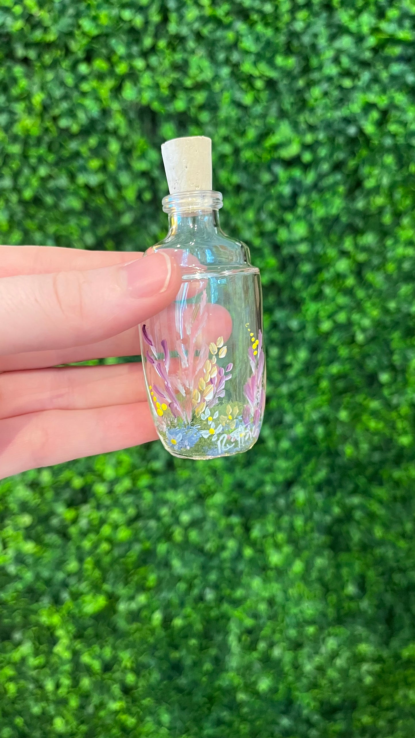 Retha Edwards Painted Glass Bottles