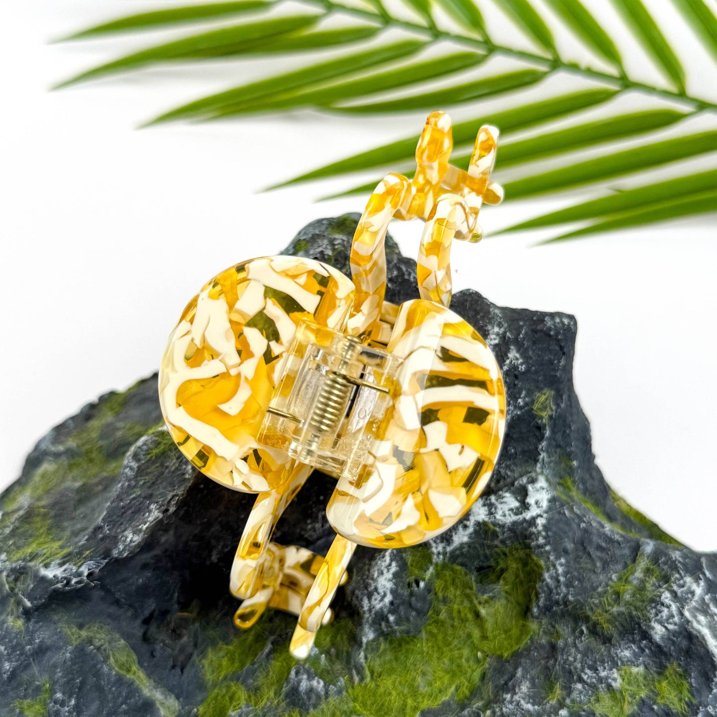Yellow Python Claw Hair Clip