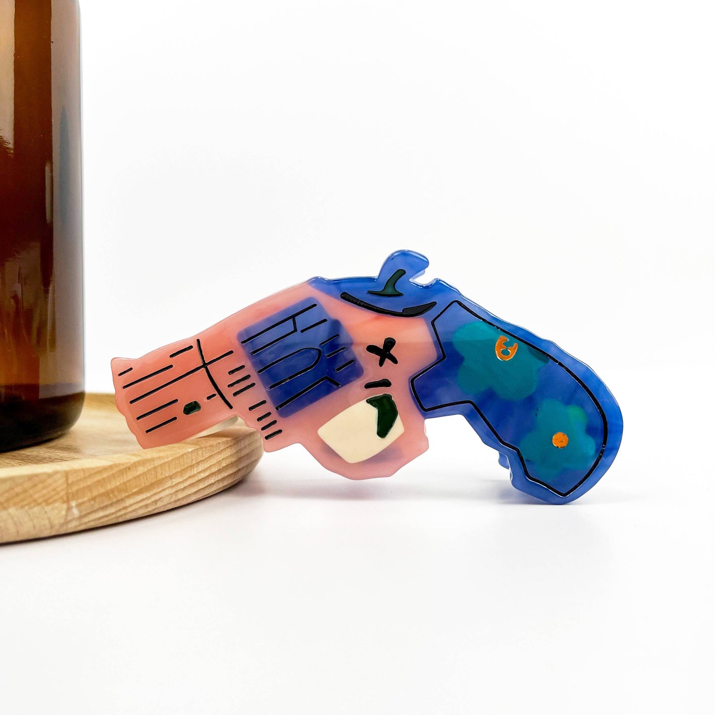 Pink Revolver Claw Clip