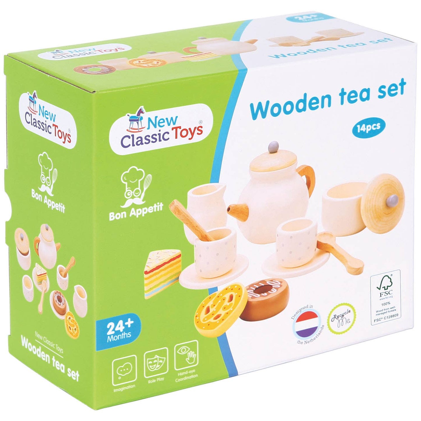 Wooden tea set