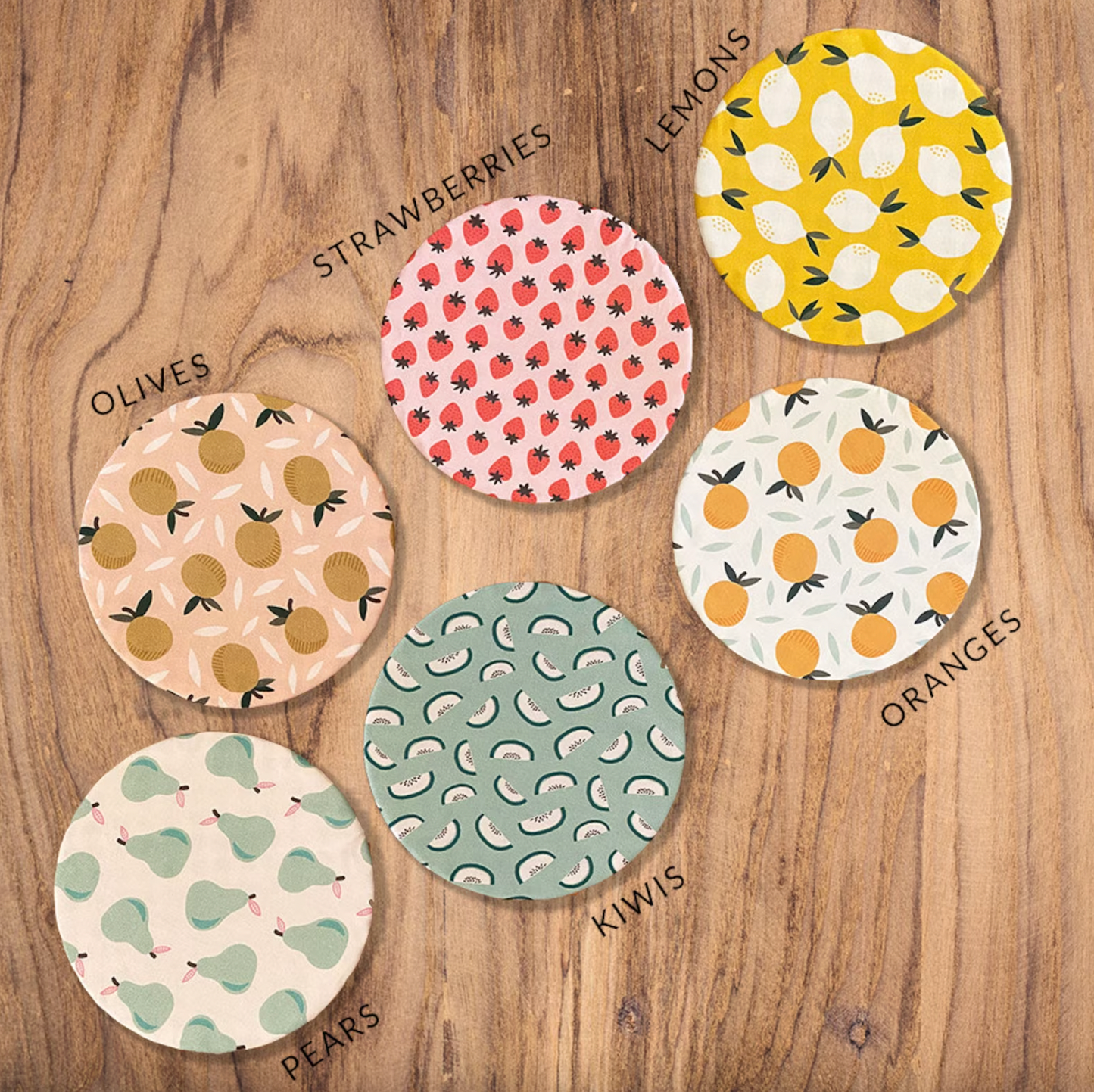 Fruit Bowl Cover Set (6 patterns available)