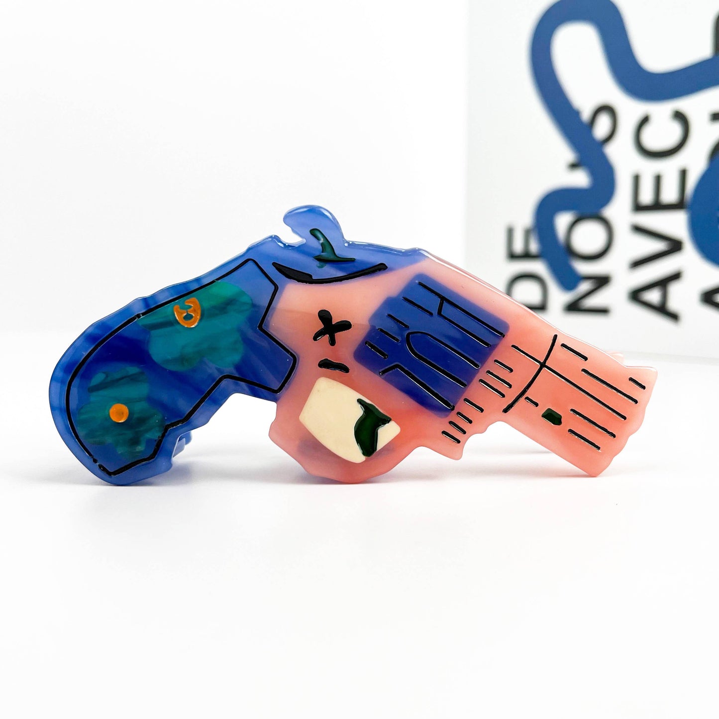 Pink Revolver Claw Clip