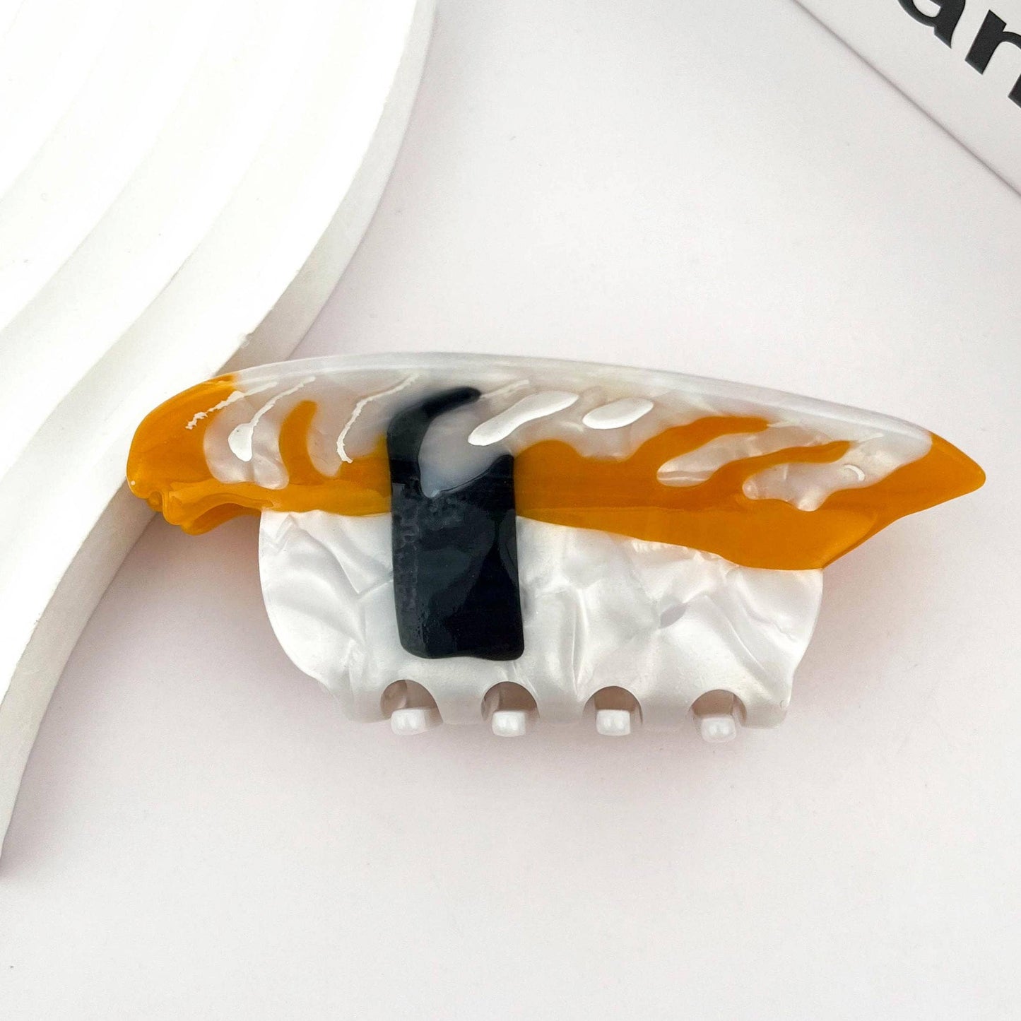Salmon and Sushi Hair Claw Clips