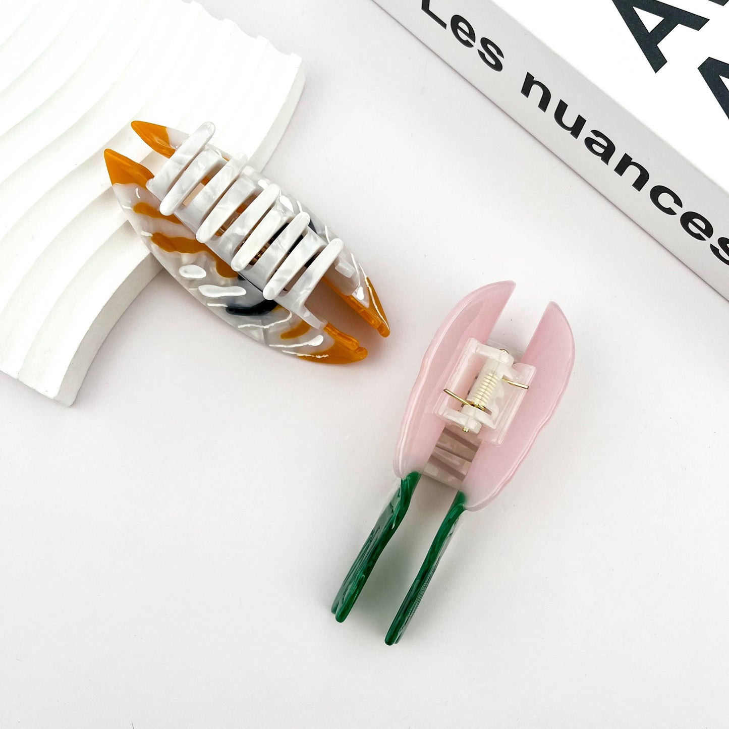 Salmon and Sushi Hair Claw Clips
