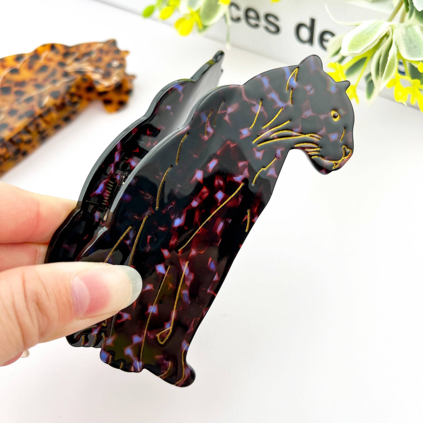 Jaguar Hair Claw Clip