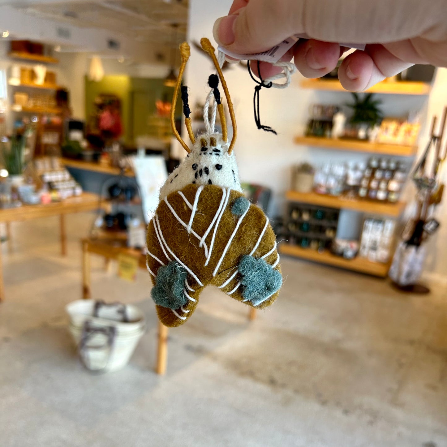 Handmade Wool Felt Insect Ornament
