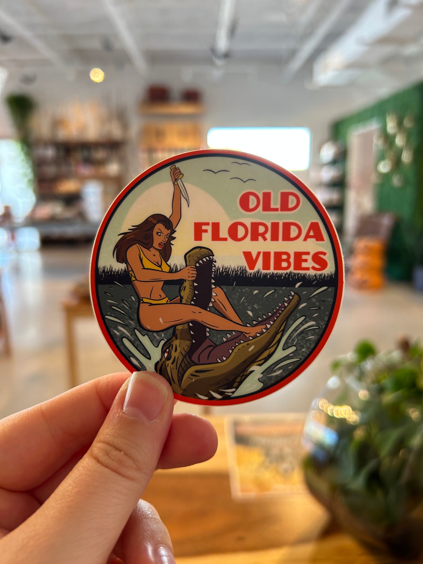Old Florida Vibes Sticker