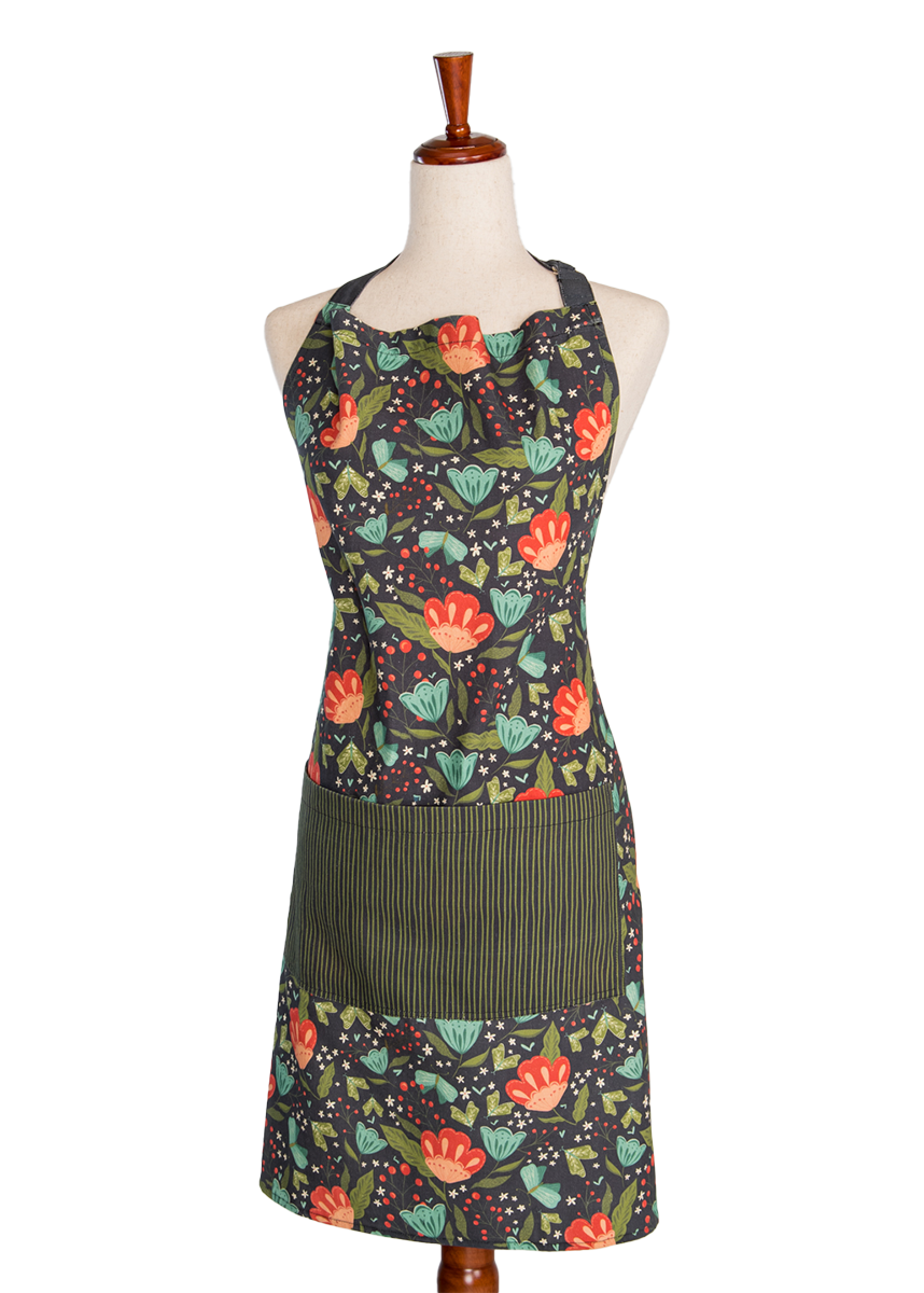May Flowers Cotton Apron