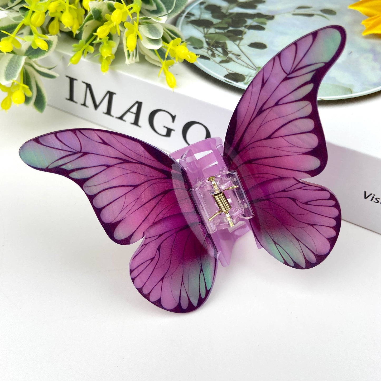 Colorful Butterfly Claw Clips