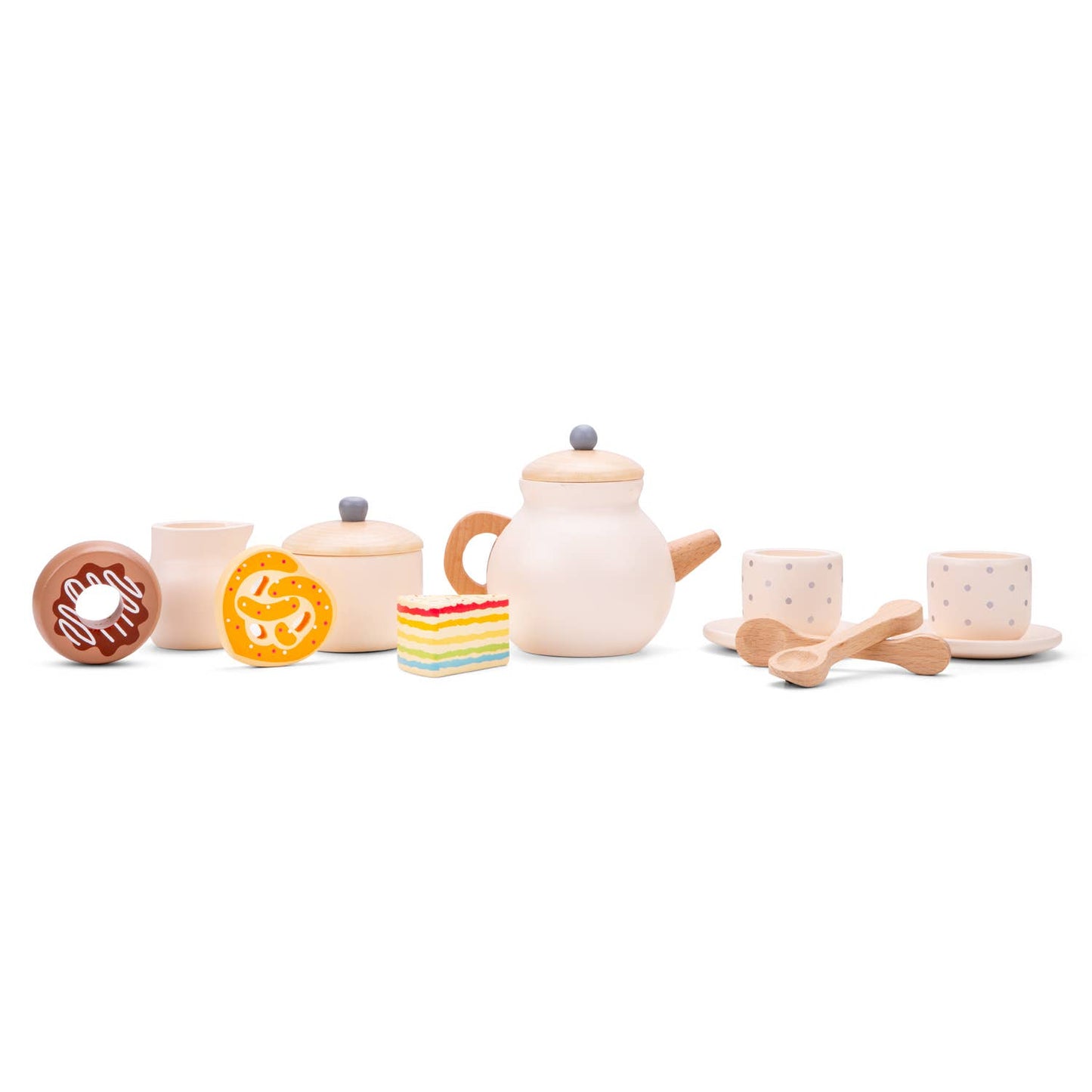 Wooden tea set