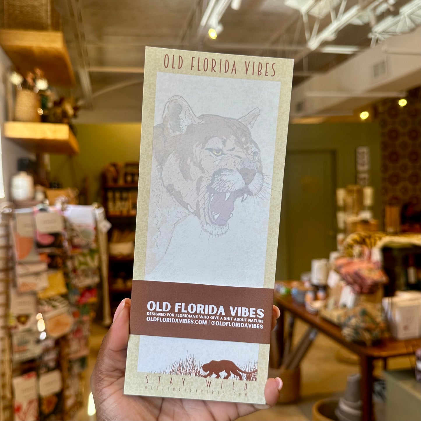 Old Florida Vibes Panther Notepad