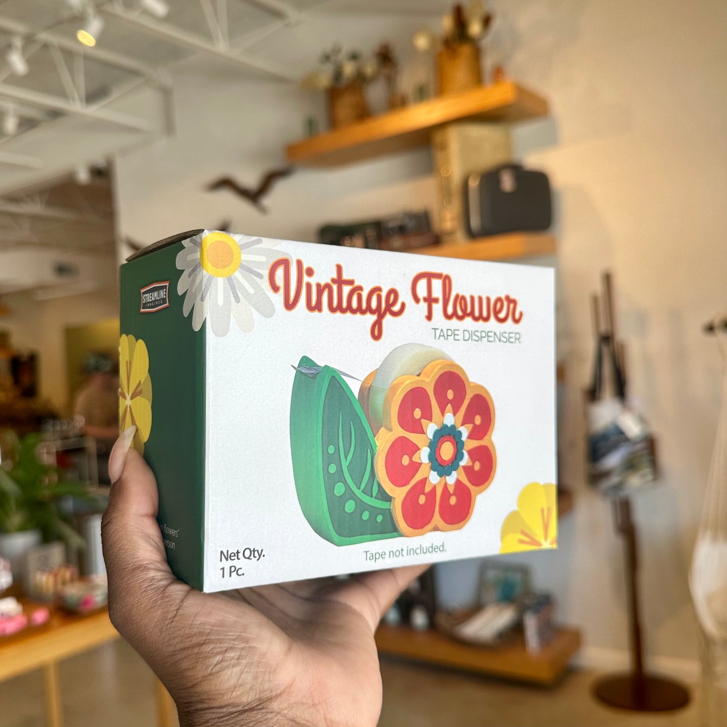 Vintage Flower Tape Dispenser