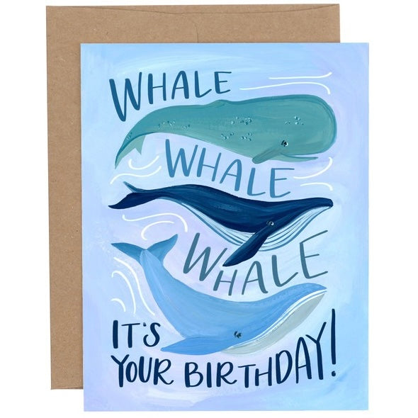 Whale Birthday Card
