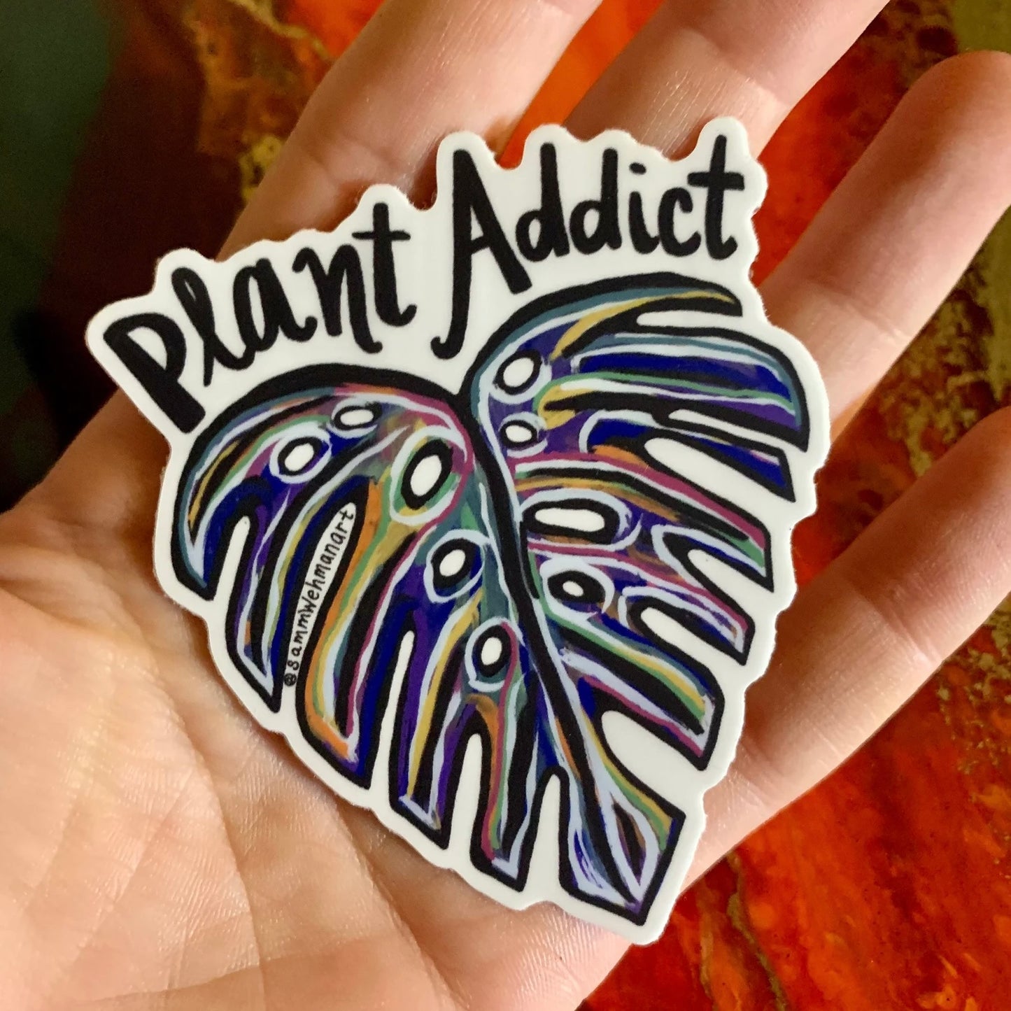 Plant Addict Vinyl Sticker by Samm