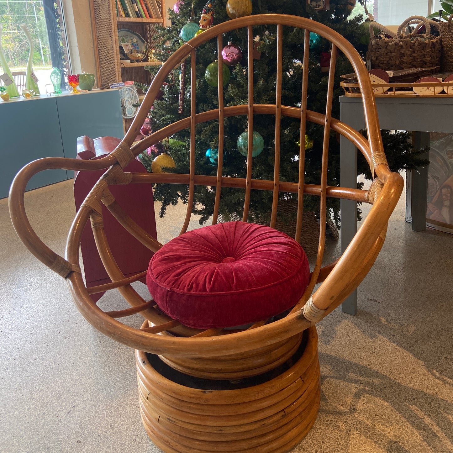 Rattan Swivel Chair