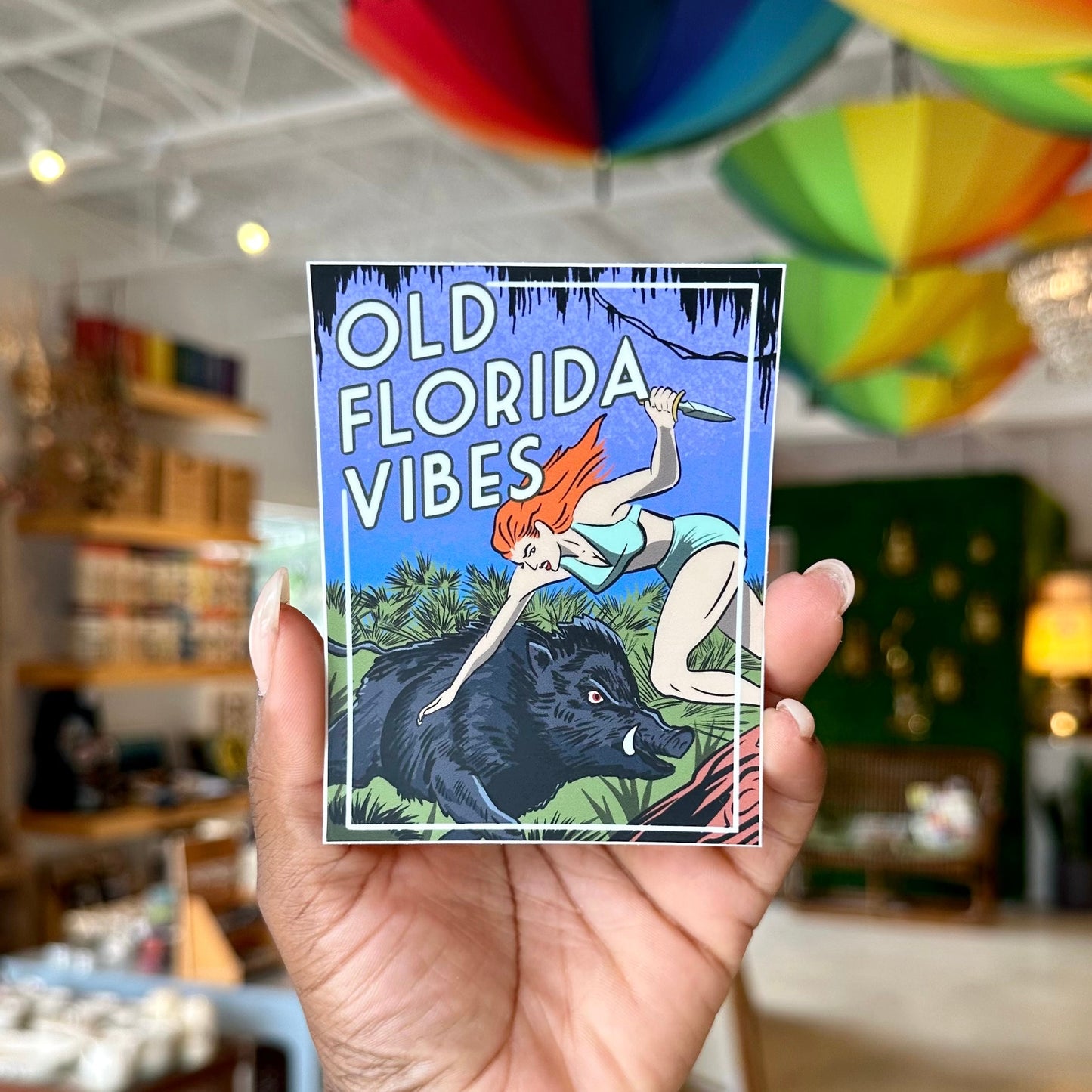Old Florida Vibes Sticker