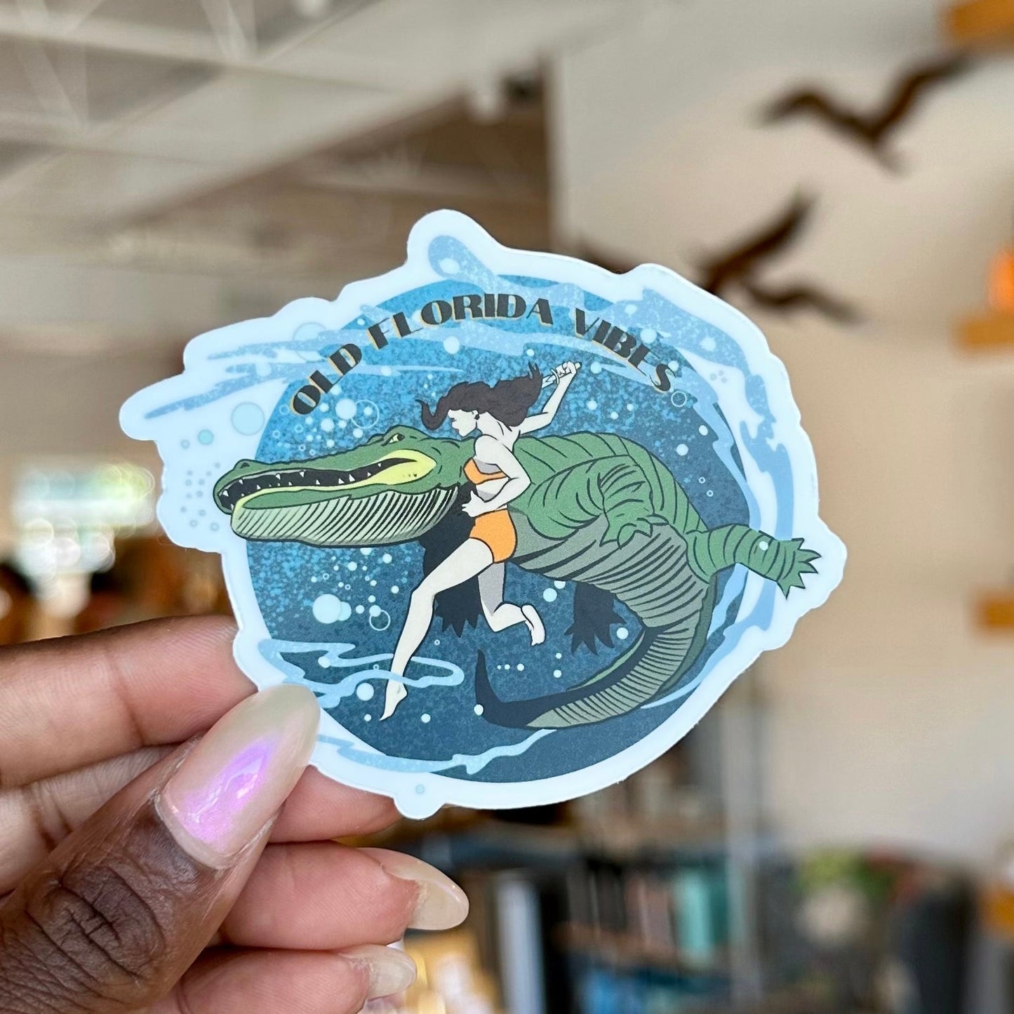 Old Florida Vibes Sticker
