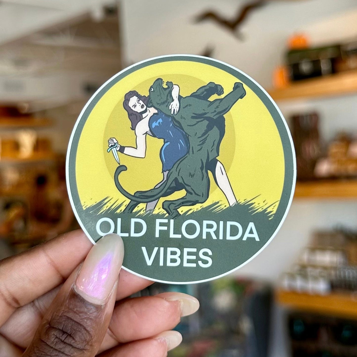 Old Florida Vibes Sticker