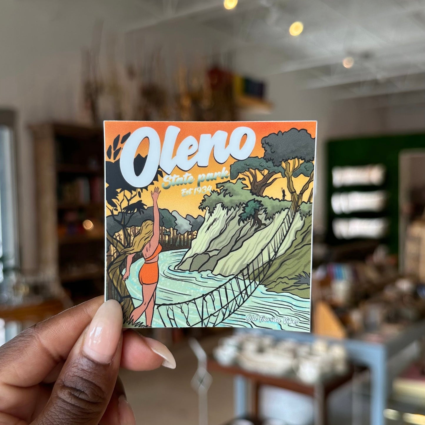 Old Florida Vibes Sticker