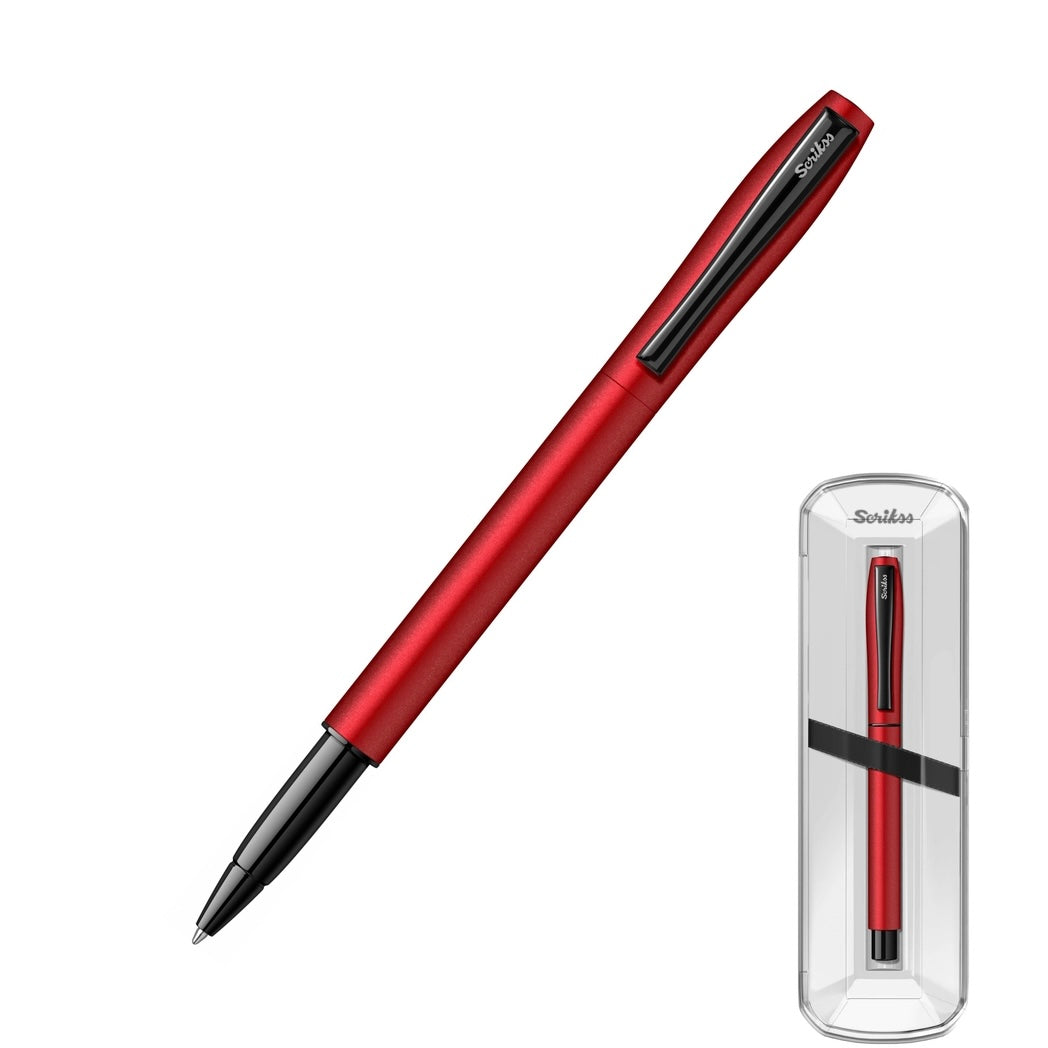 Scrikss Carnaval Roller Ball Pen in Crystal Box - Red