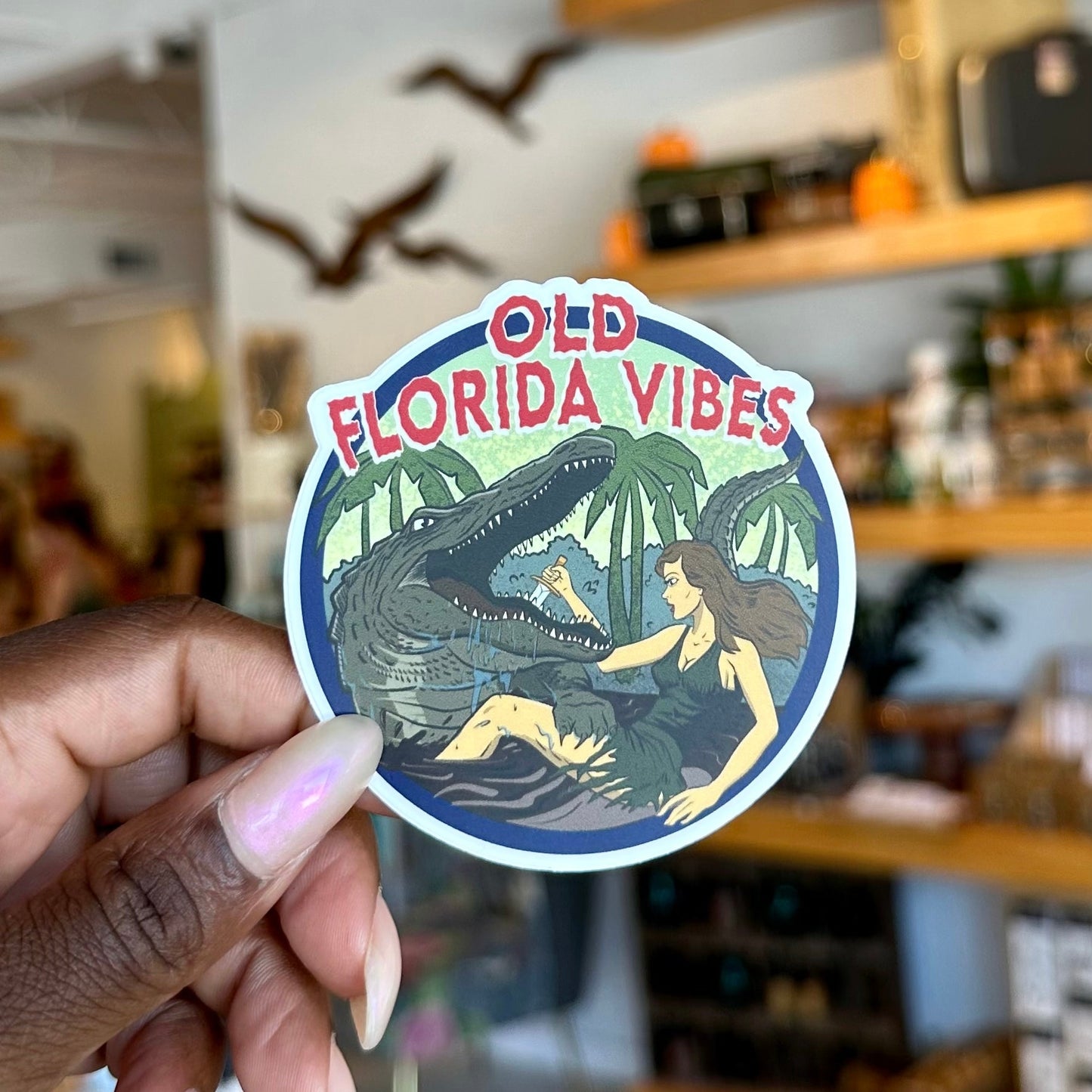 Old Florida Vibes Sticker