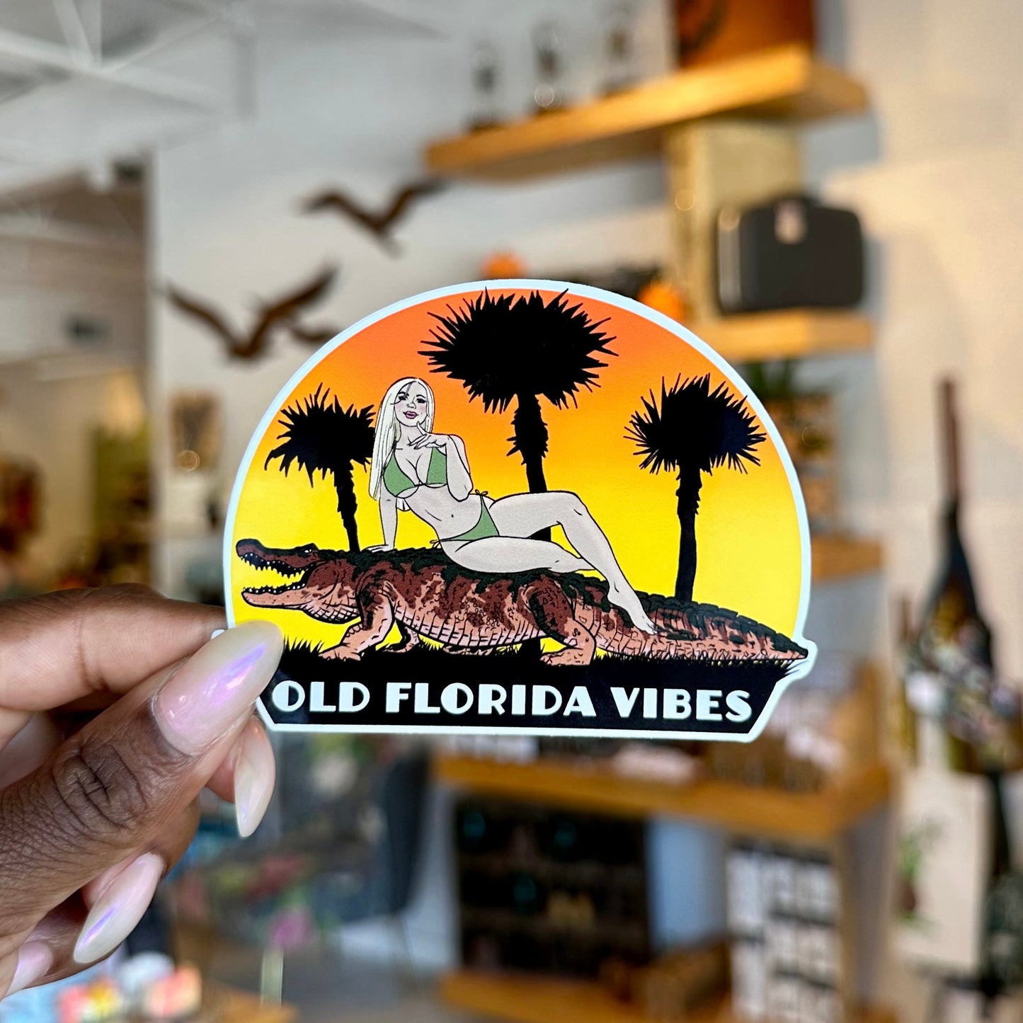 Old Florida Vibes Sticker