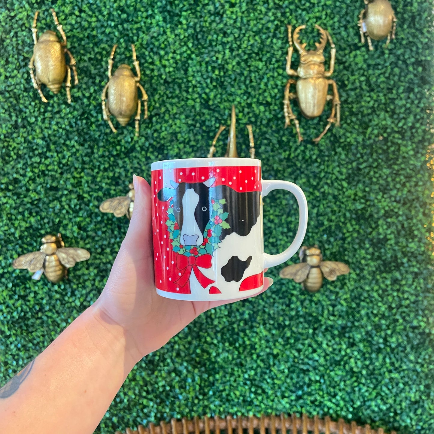 80’s Christmas Cow Mug