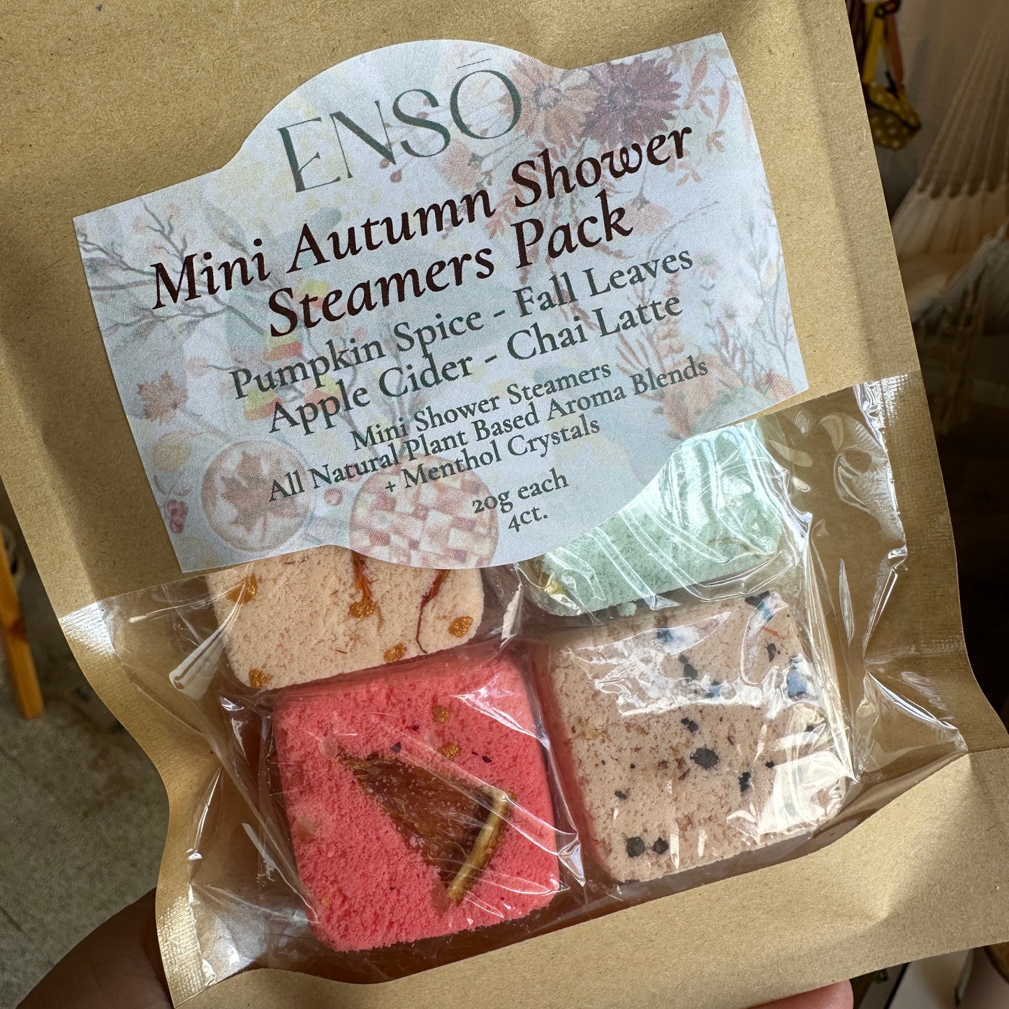 ENSO Autumn Shower Steamer 4 pack