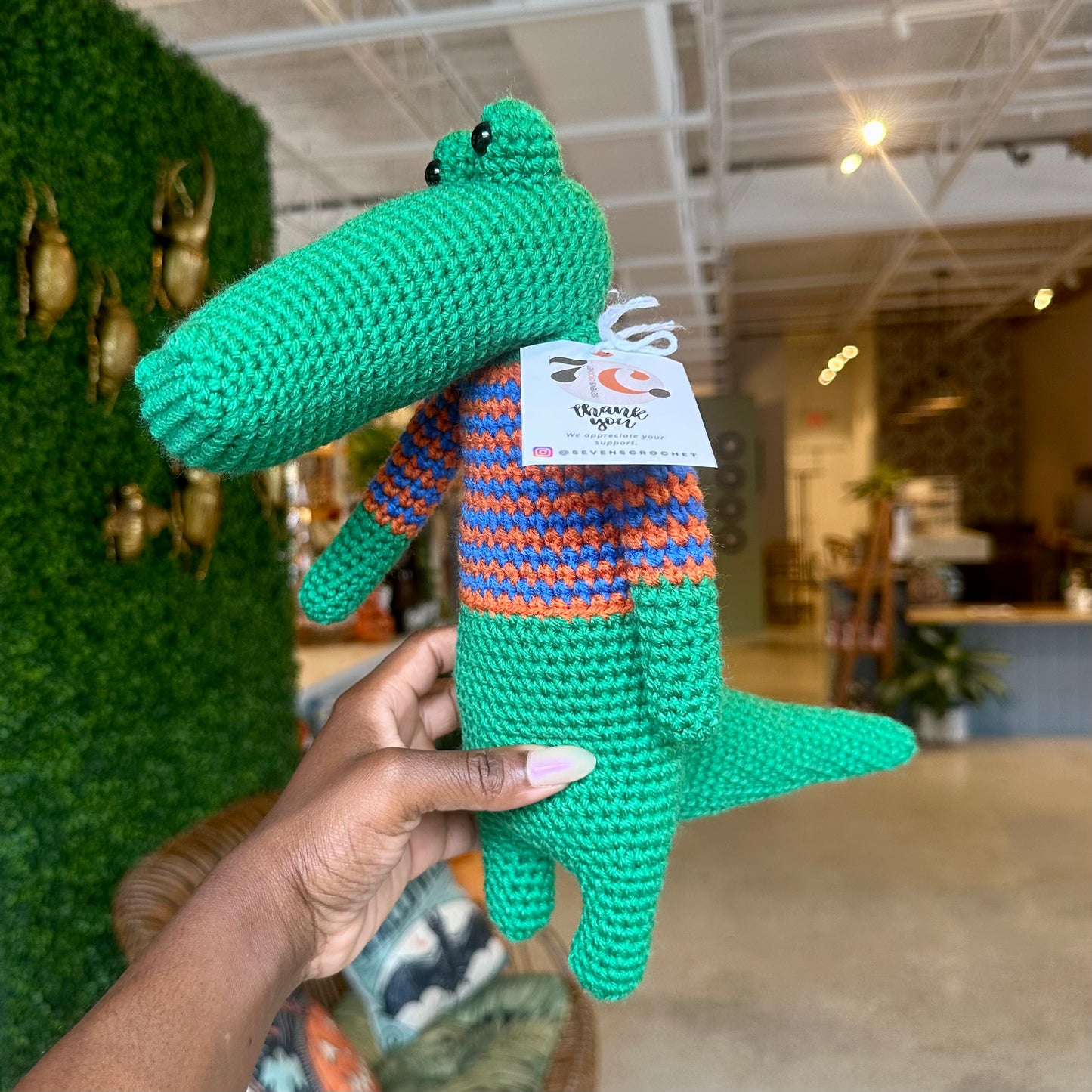 Gator Yarn Plushie