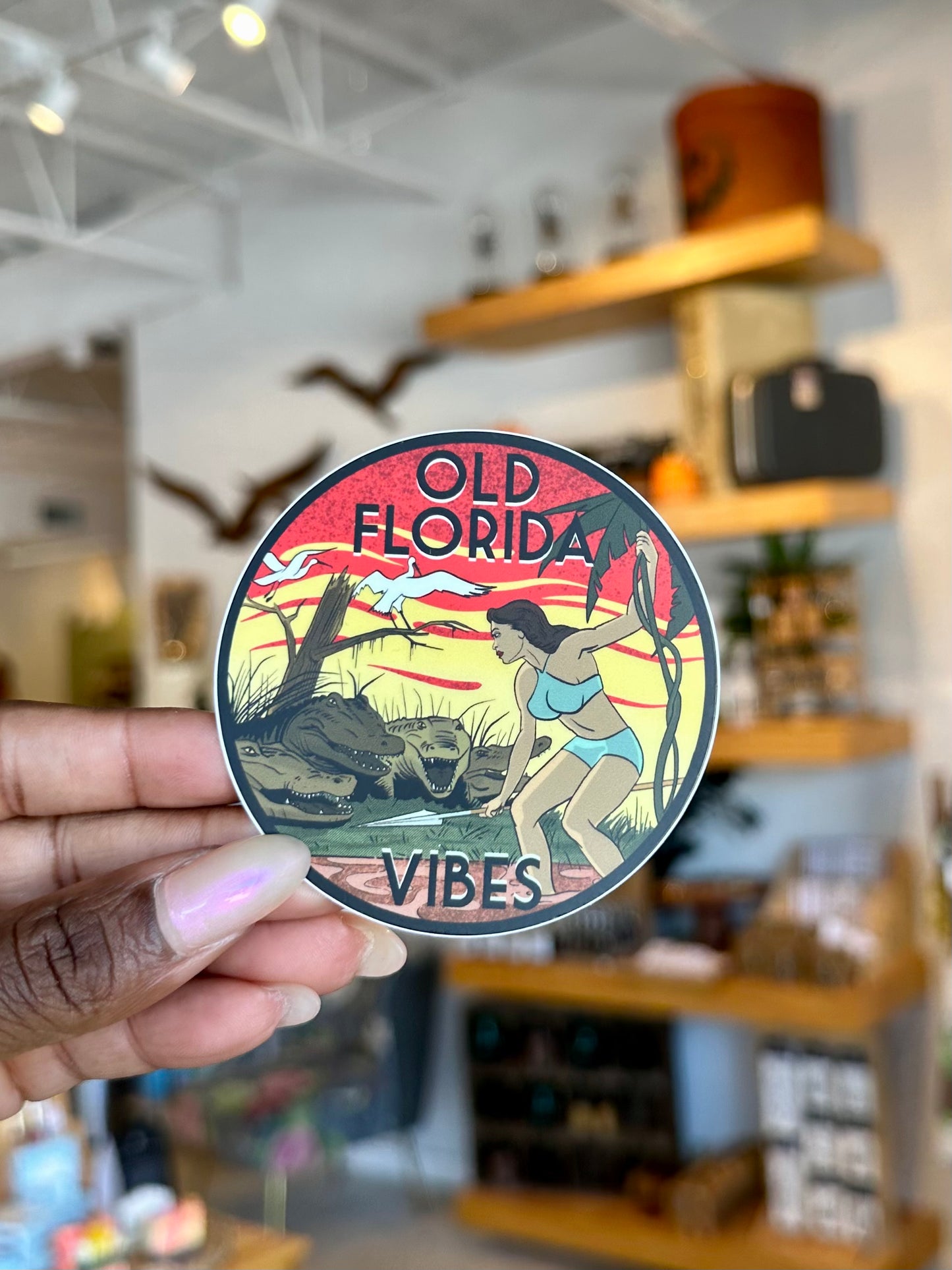 Old Florida Vibes Sticker