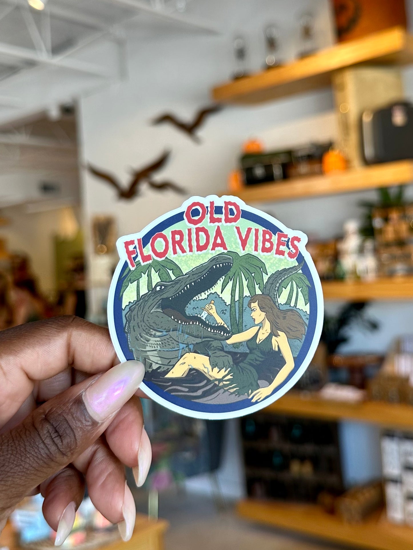 Old Florida Vibes Sticker