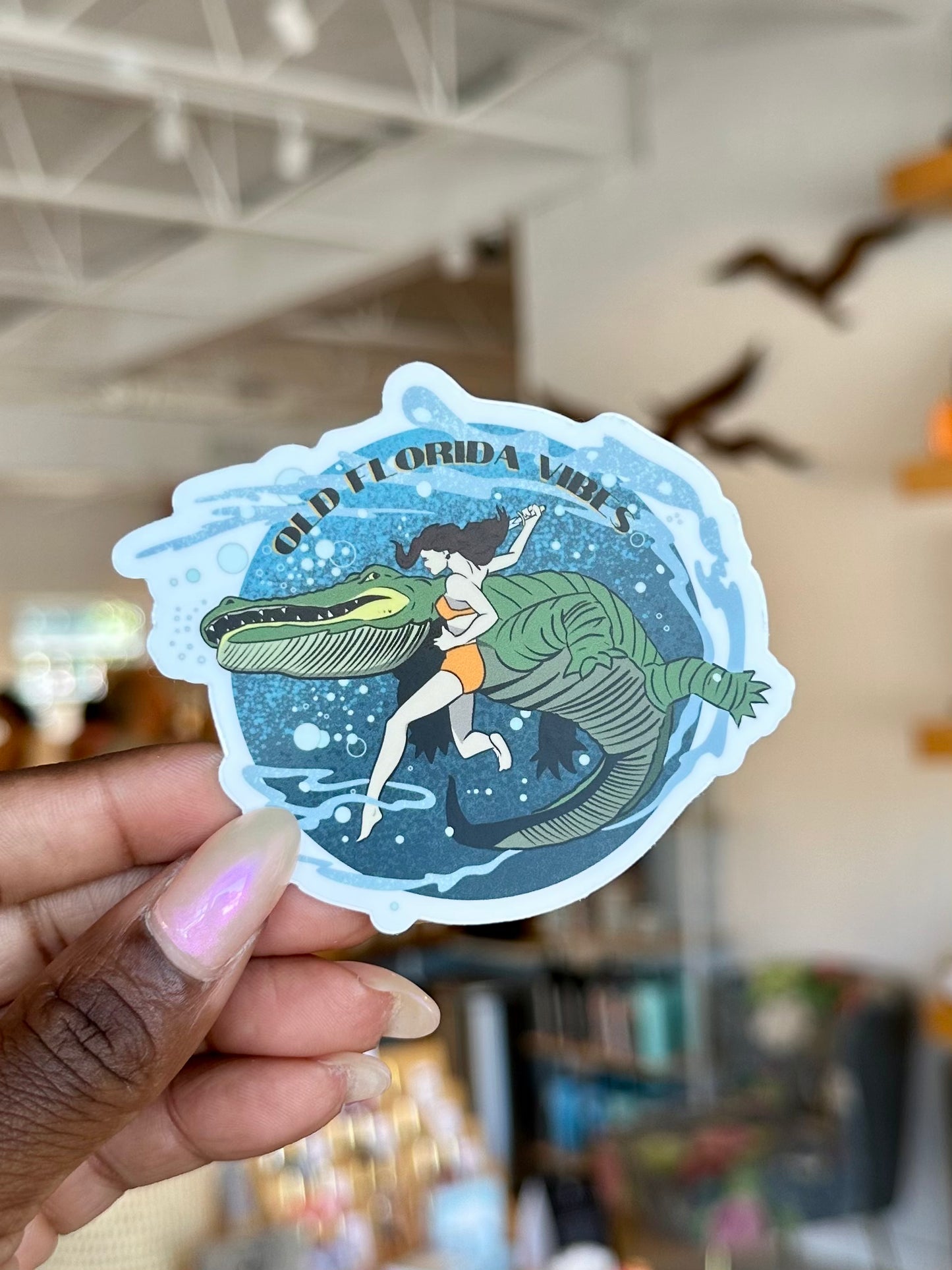 Old Florida Vibes Sticker