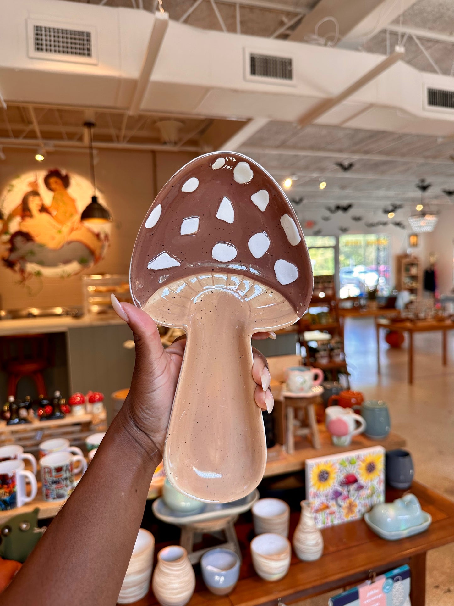Ceramic Mushroom Spoon Rest