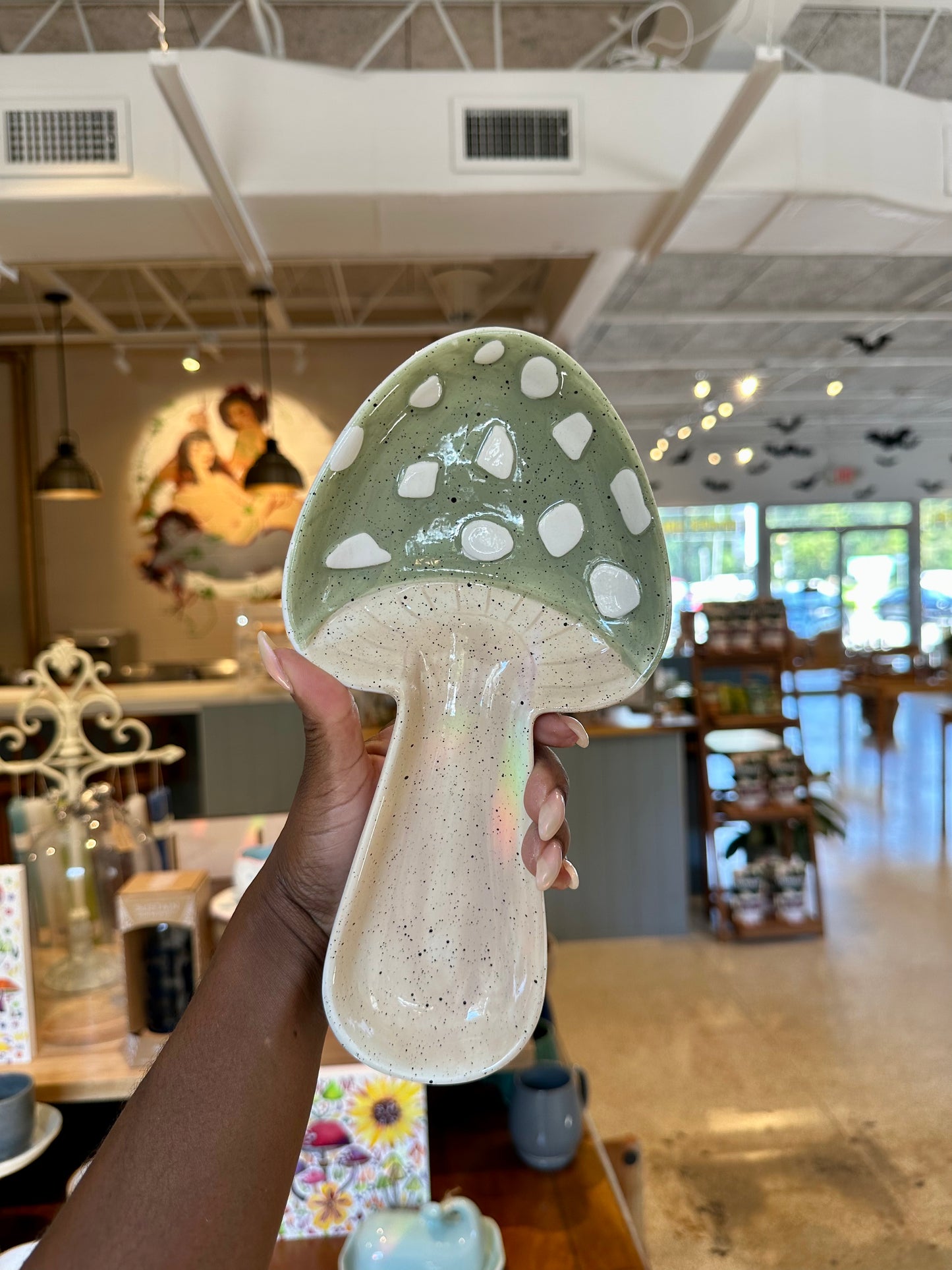 Ceramic Mushroom Spoon Rest
