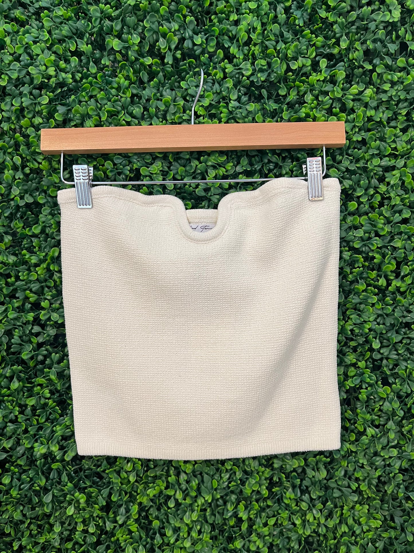 Dehna Knit Strapless Top
