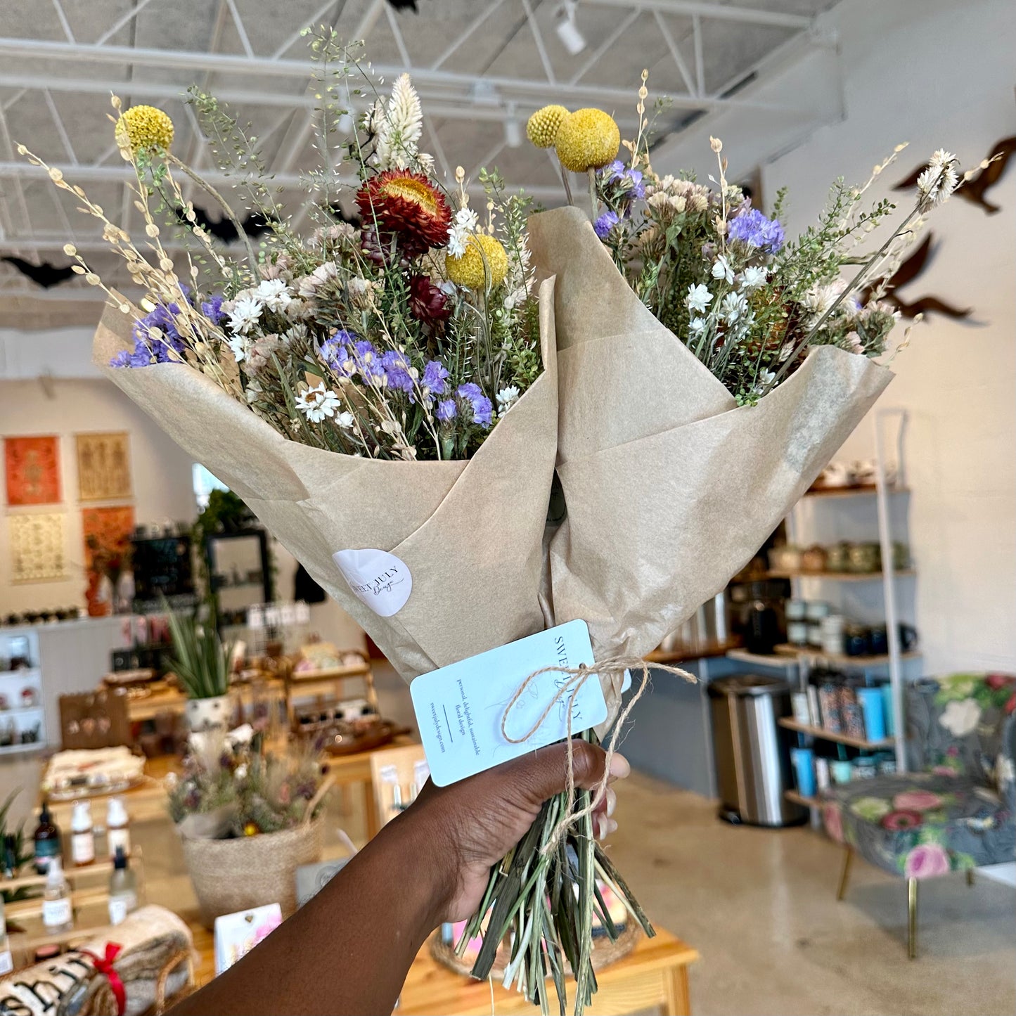 Sweet July Dried Flower Bouquets