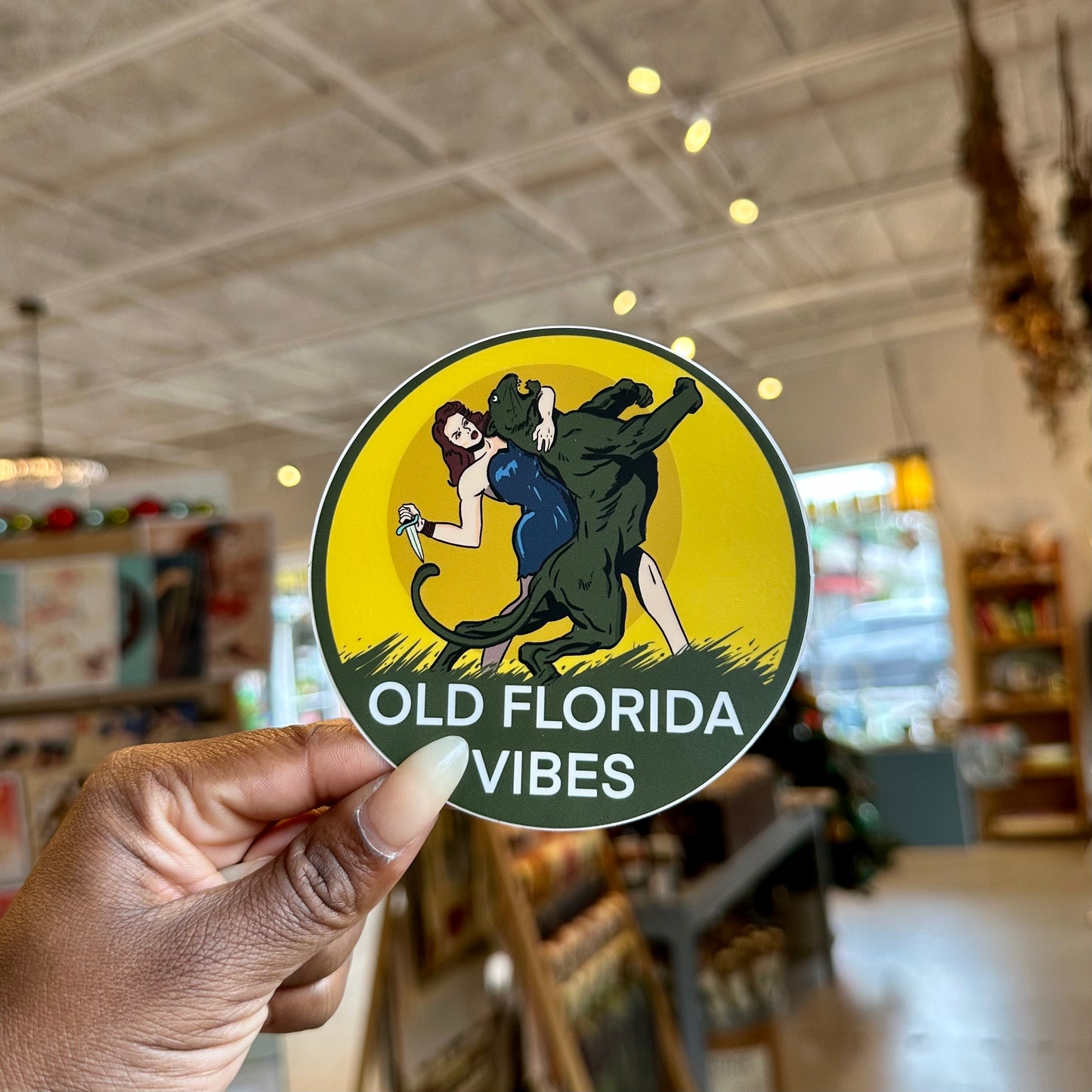 Old Florida Vibes Sticker