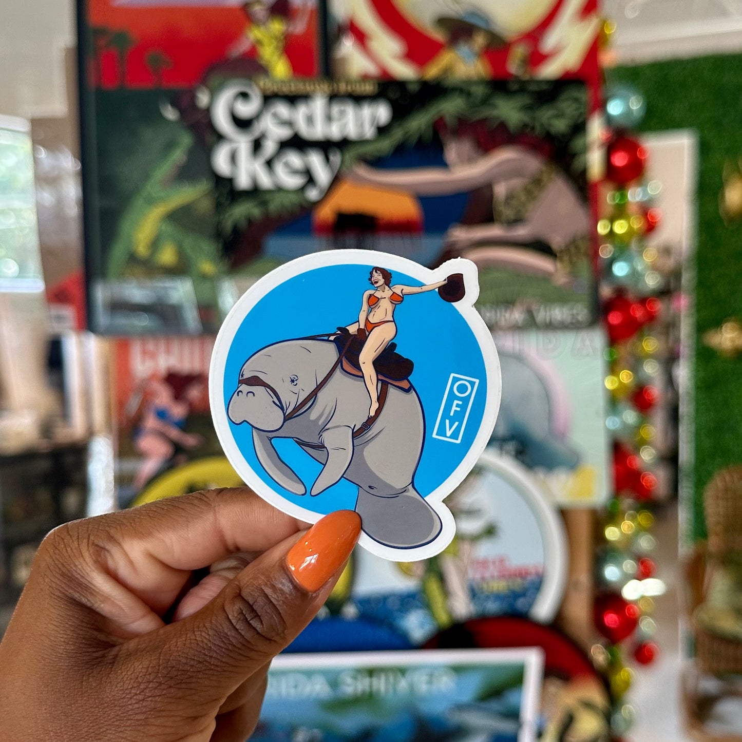 Old Florida Vibes Sticker