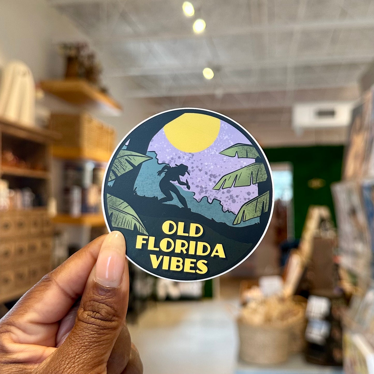 Old Florida Vibes Sticker