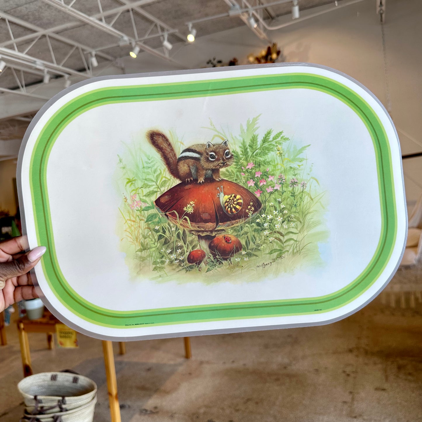 (2) 70’s “Wolfgang M. Otto” Chipmunk Placemats
