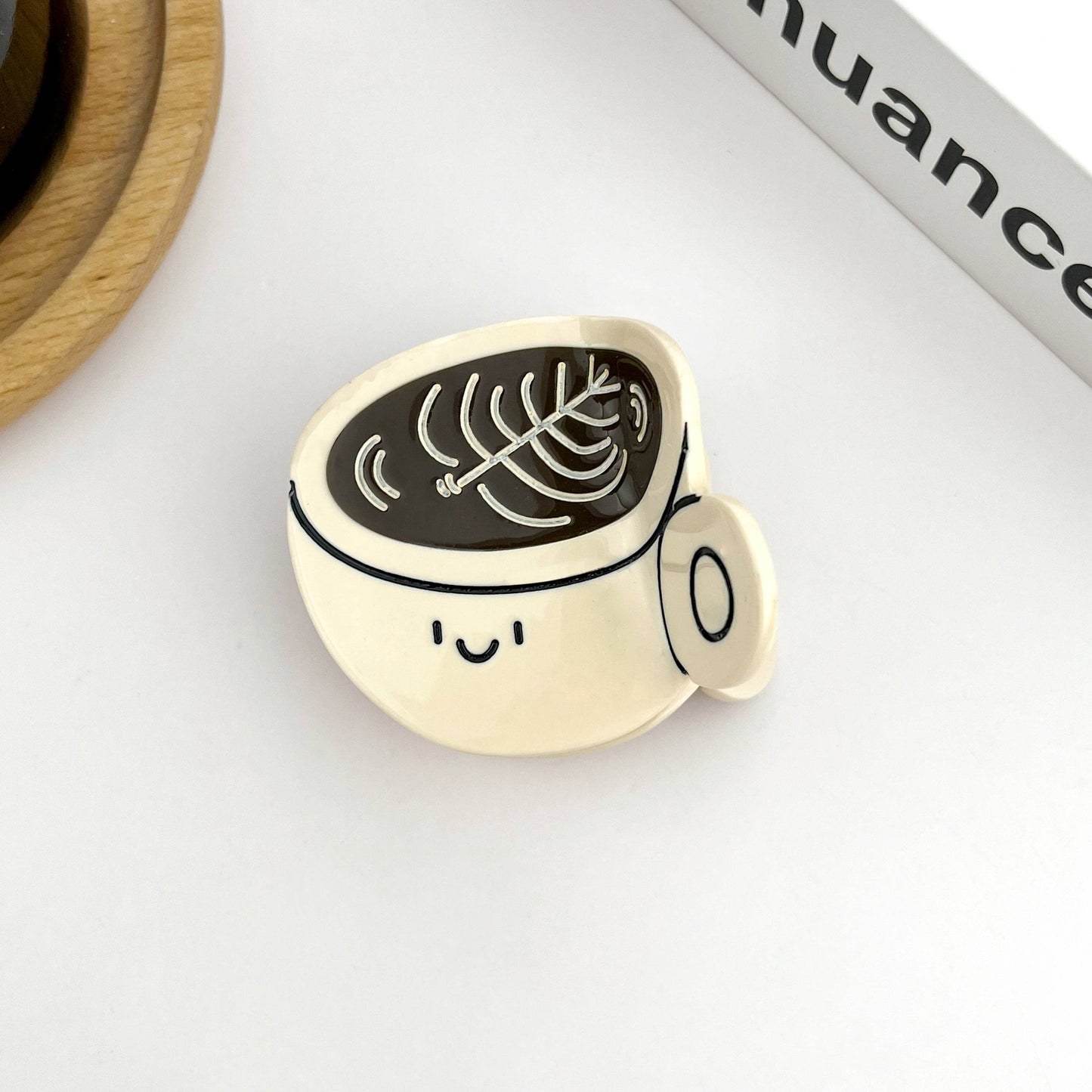 Coffee Cup Claw Hair Clip
