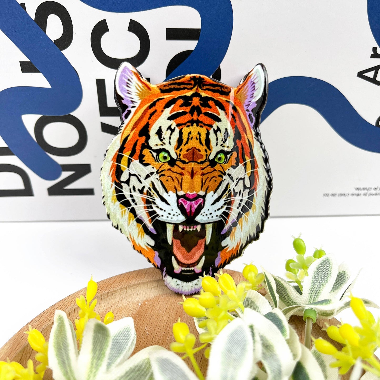 Tiger Head Hair Claw Clip