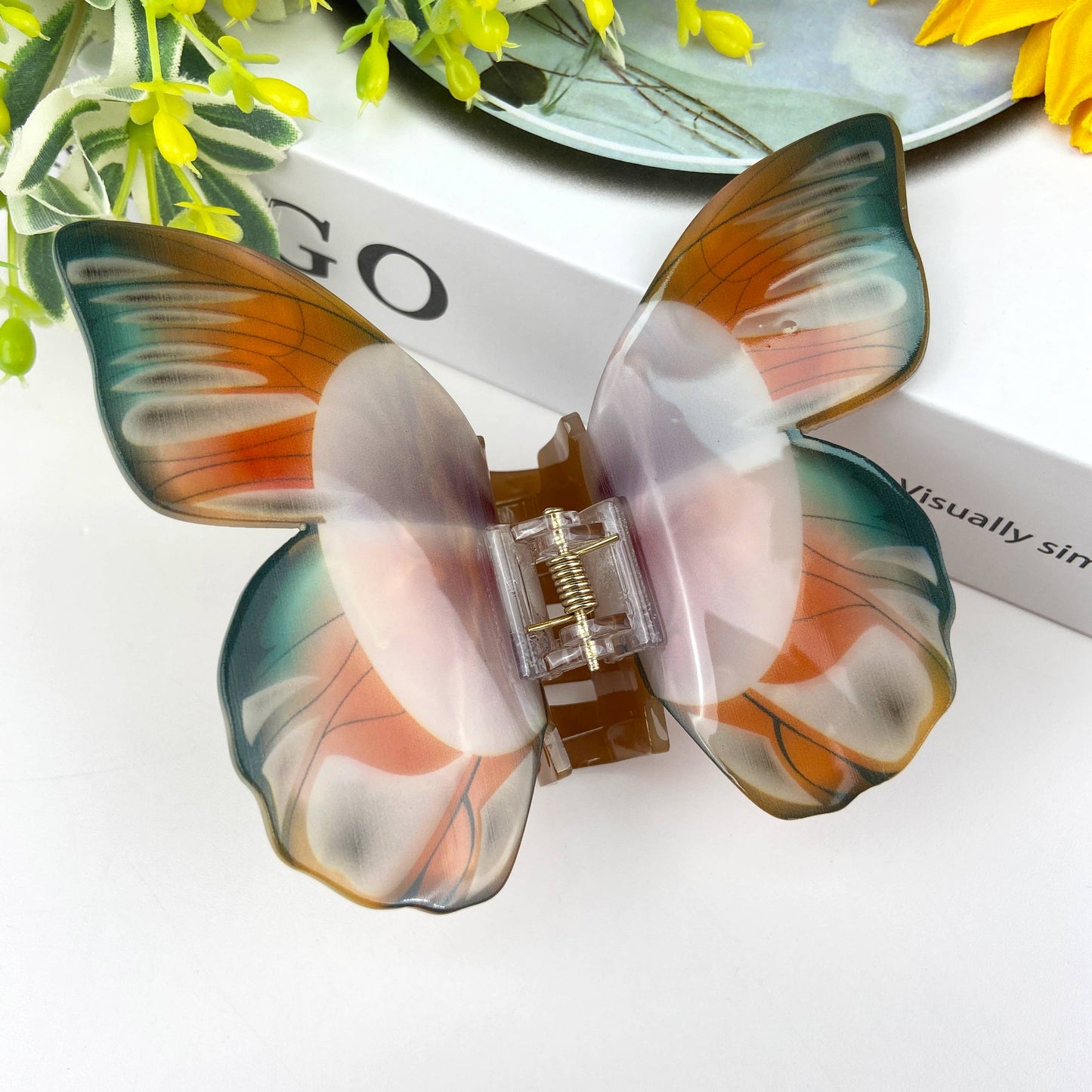 Colorful Butterfly Claw Clips