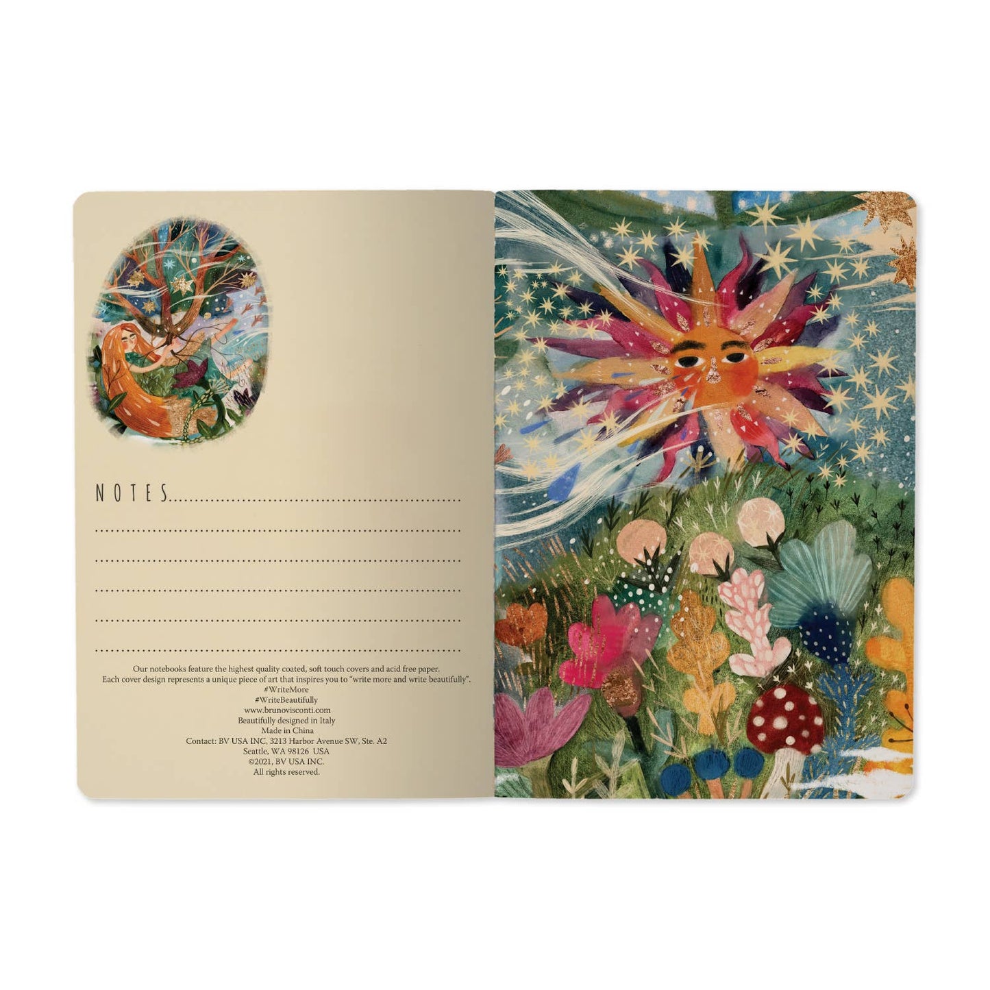 Electric Fantasy Notebook (set of 3)