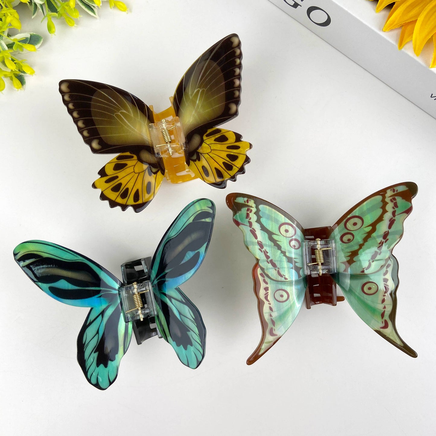 Colorful Butterfly Claw Clips