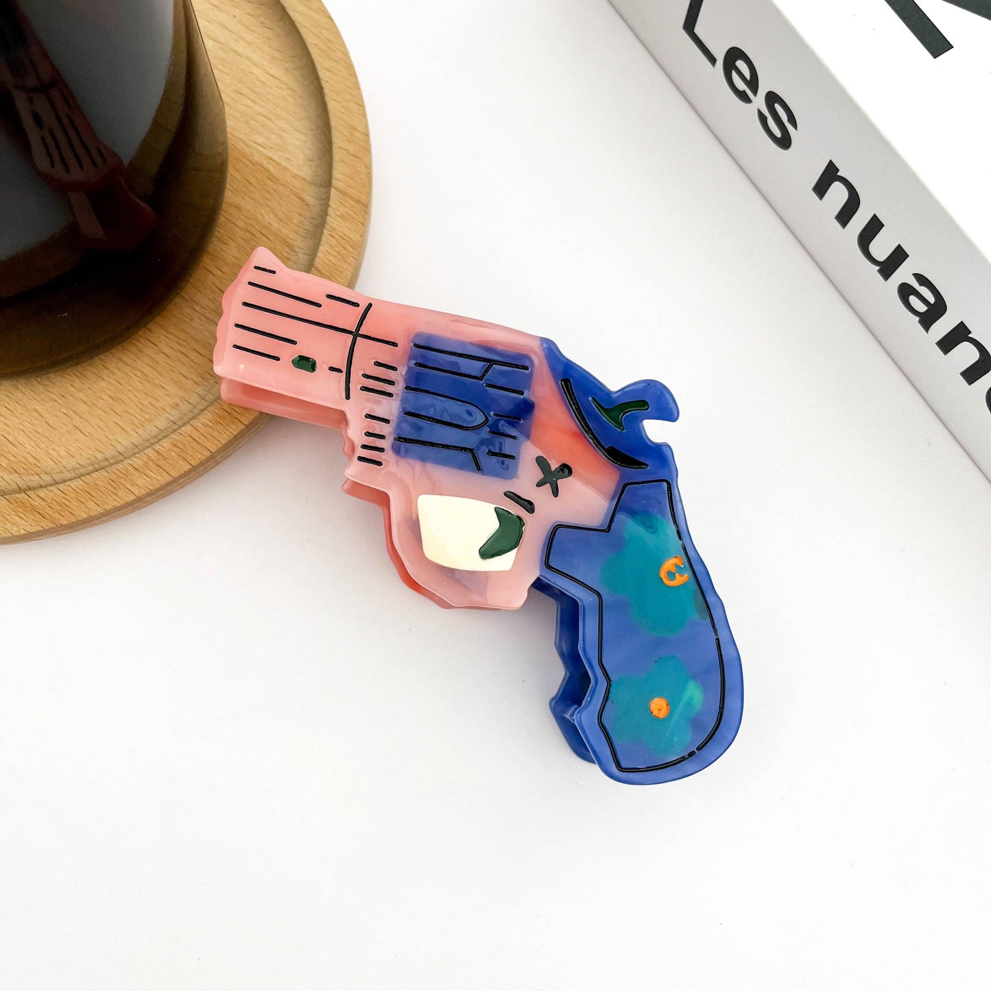 Pink Revolver Claw Clip